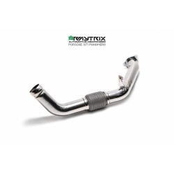 Catback Armytrix en acier inoxydable avec valves, sorties argent chromés pour Porsche Panamera 971 4