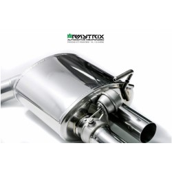 Catback Armytrix en acier inoxydable avec valves, sorties argent chromés pour Porsche Panamera 971 4S / 4 E-Hybrid