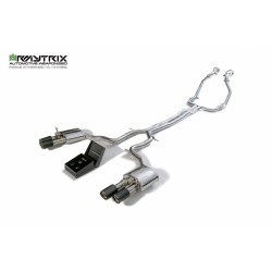 Catback Armytrix en acier inoxydable avec valves, sorties carbone pour Porsche Panamera 971 4S / 4 E-Hybrid