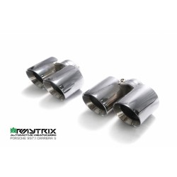 Catback Armytrix en acier inoxydable avec valves, sorties argent chromés pour Porsche 911 (997.1) Carrera S/4S