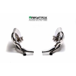 Catback Armytrix en acier inoxydable avec valves, sorties argent chromés pour Porsche 911 (997.2) PDK Carrera S/4S