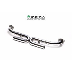 Catback Armytrix en acier inoxydable avec valves, sorties argent chromés pour Porsche 911 (997.2) PDK Carrera S/4S