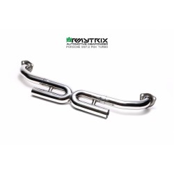 Catback Armytrix en acier inoxydable avec valves, sorties argent chromés pour Porsche 911 (997.2) PDK Carrera S/4S