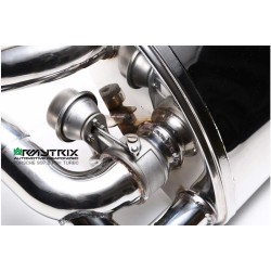 Catback Armytrix en acier inoxydable avec valves, sorties argent chromés pour Porsche 911 (997.2) PDK Carrera S/4S