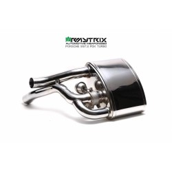 Catback Armytrix en acier inoxydable avec valves, sorties bleues pour Porsche 911 (997.2) PDK Carrera S/4S