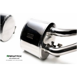Catback Armytrix en acier inoxydable avec valves, sorties noires mates pour Porsche 911 (991.1) Carrera S/4S/GTS