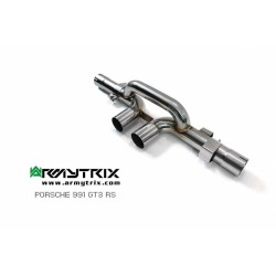 Catback Armytrix en acier inoxydable avec valves, sorties noires mates pour Porsche 911 GT3/GT3 RS