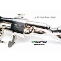 Catback Armytrix en titane avec valves, sorties bleues pour Lamborghini Gallardo LP550-2/560-4/570-4