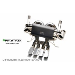 Catback Armytrix en titane avec valves, sorties en titane pour Lamborghini Aventador LP700-4 / LP720-4