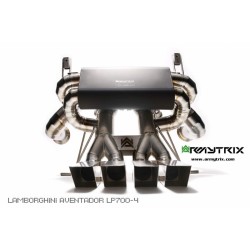 Catback Armytrix en titane avec valves, sorties en titane pour Lamborghini Aventador LP700-4 / LP720-4