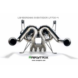 Catback Armytrix en titane avec valves, sorties en titane pour Lamborghini Aventador LP700-4 / LP720-4