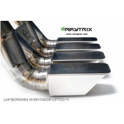 Catback Armytrix en titane avec valves, sorties en titane pour Lamborghini Aventador LP700-4 / LP720-4