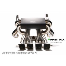 Catback Armytrix en titane avec valves, sorties en titane pour Lamborghini Aventador LP750-4 SV