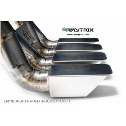 Catback Armytrix en titane avec valves, sorties en titane pour Lamborghini Aventador LP750-4 SV