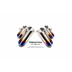 Catback Armytrix en titane avec valves, sorties bleues pour Lamborghini Huracan LP610-4