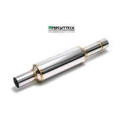 Catback Armytrix en acier inoxydable avec valves, sorties argent chromés pour Volkswagen Golf  MK7 GTI