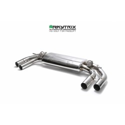 Catback Armytrix en acier inoxydable avec valves, sorties carbone pour Volkswagen Golf 7.5 R