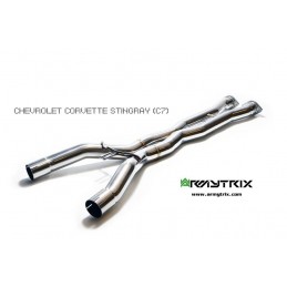 X-pipe inox pour montage sur Catback Armytrix Chevrolet corvette (C7) de 2014 à 2019