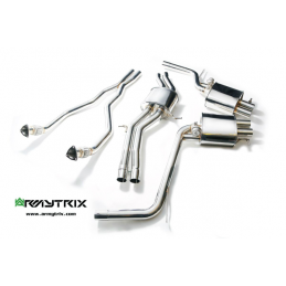 Catback Armytrix en titane avec valves, sorties carbone pour Audi R8 MK1 V10 5.2 FSI (2009-2012)