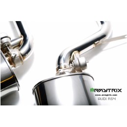 Catback Armytrix en titane avec valves, sorties carbone pour Audi R8 MK1 V10 5.2 FSI (2009-2012)