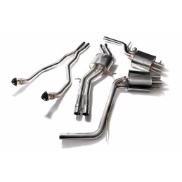 Catback Armytrix en titane avec valves, sorties carbone pour Audi R8 MK1 V10 5.2 FSI (2009-2012)